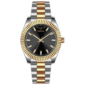 Mens Invicta Specialty Steel Black Dial Quartz Watch - 69011