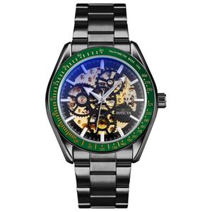 Mens Invicta Objet D Art Black Dial Automatic Watch - 69504