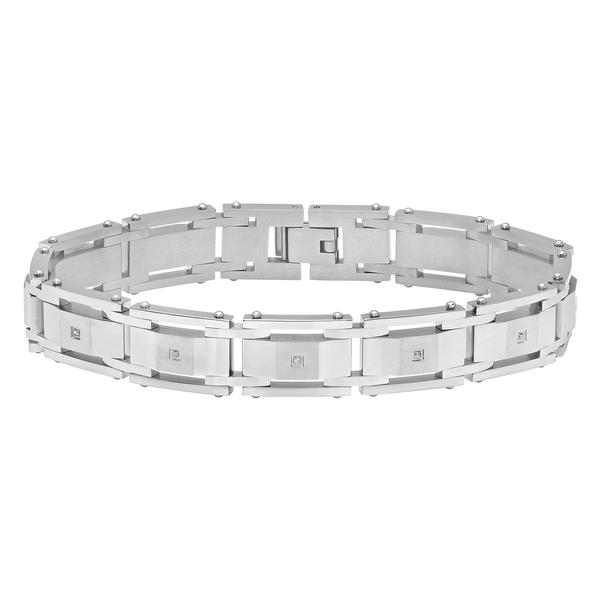 Mens Gentlemen's Classics(tm) Silver-Tone Link Bracelet