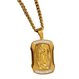 Mens Nova Star(R) Forged Lab Grown Diamond Guadalupe Pendant