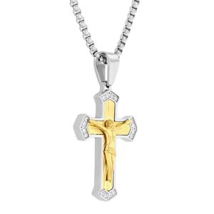 Mens Nova Star(R) Forged 1/4ctw. Lab Grown Diamond Cross Pendant alternate view