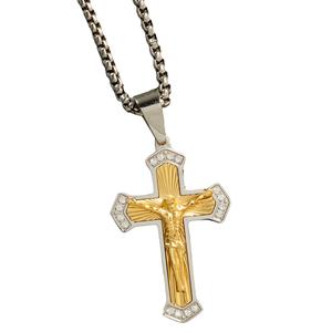 Mens Nova Star(R) Forged 1/4ctw. Lab Grown Diamond Cross Pendant
