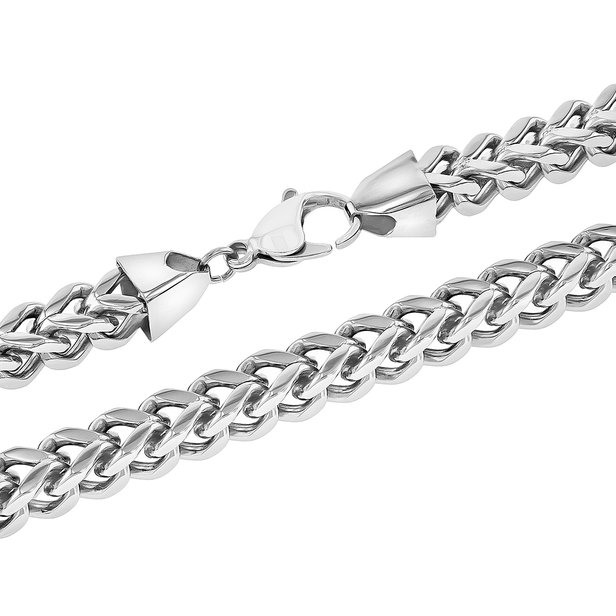 Mens Gentlemen's Classics(tm) Stainless 6.5mm Franco Chain Necklace