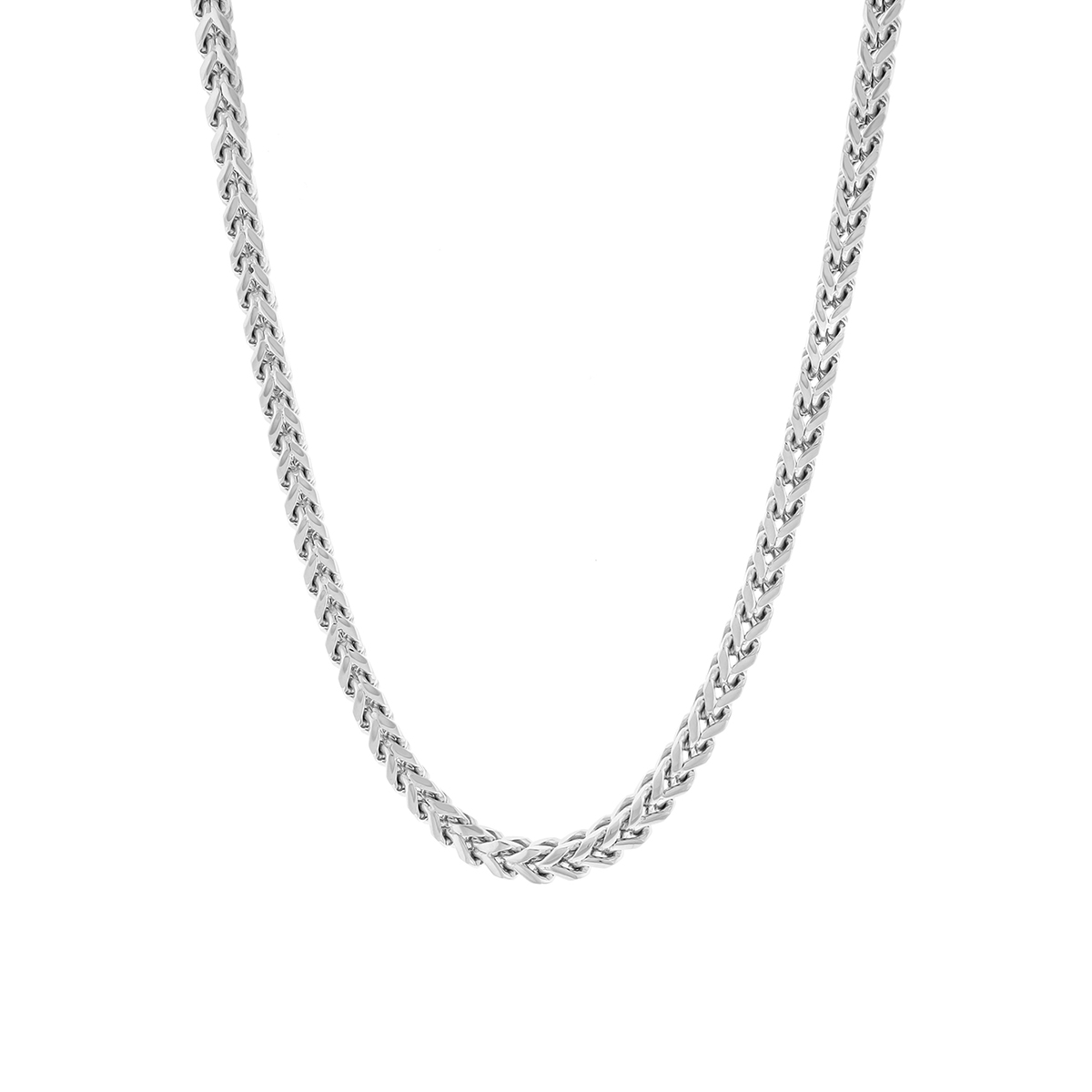 Mens Gentlemen's Classics(tm) Stainless Steel Franco Chain Necklace