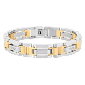 Mens Gentlemen's Classics(tm) Two-Tone Stainless Steel Bracelet