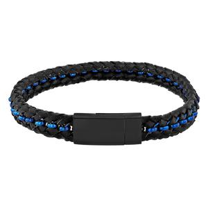 Mens Gentlemen's Classics(tm) Black/Blue Link Bracelet alternate view
