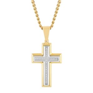 Mens Gentlemen's Classics(tm) Two-Tone Cross Pendant
