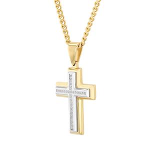 Mens Gentlemen's Classics(tm) Two-Tone Cross Pendant alternate view