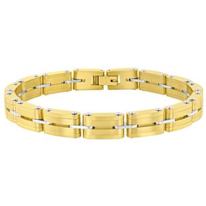 Mens Gentlemen's Classics(tm) Stainless Steel Double Row Bracelet
