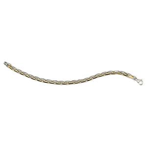 Mens Gentlemen's Classics(tm) Two-Tone Steel Link Bracelet