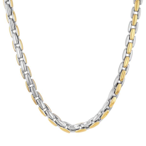 Mens Gentlemens Classics(tm) Two-Tone Link Chain Necklace