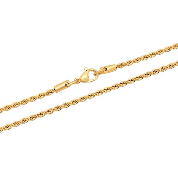 Mens Gentlemen's Classics(tm) Gold-Tone Stainless Steel Necklace alternate view