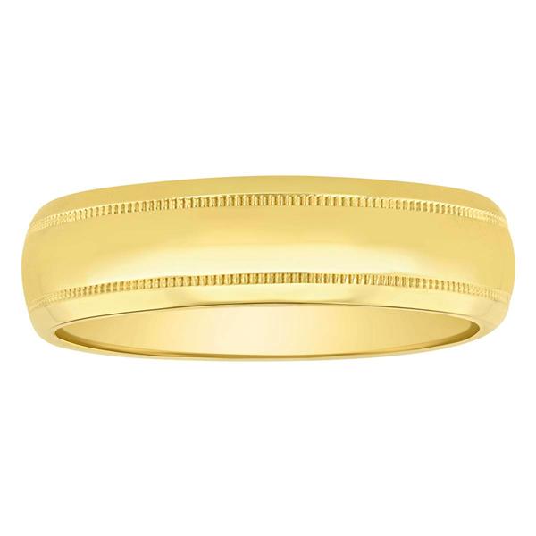 Mens Endless Affection(tm) Polished Milgrain 6mm Wedding Band