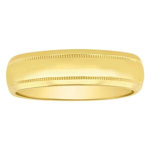 Mens Endless Affection(tm) Polished Milgrain 6mm Wedding Band