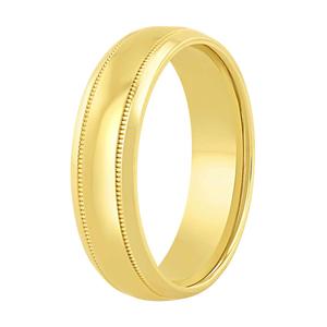 Mens Endless Affection(tm) Polished Milgrain 6mm Wedding Band alternate view