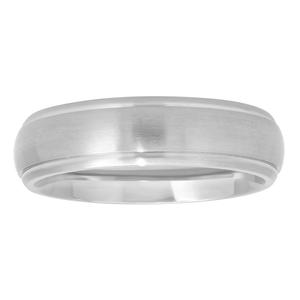 Mens Endless Affection(tm) Grey Titanium Grooved Band Ring
