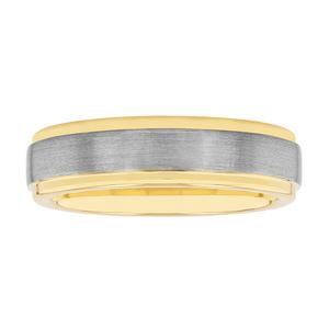 Mens Gentlemens Classics(tm) Two-Tone Tungsten Ring