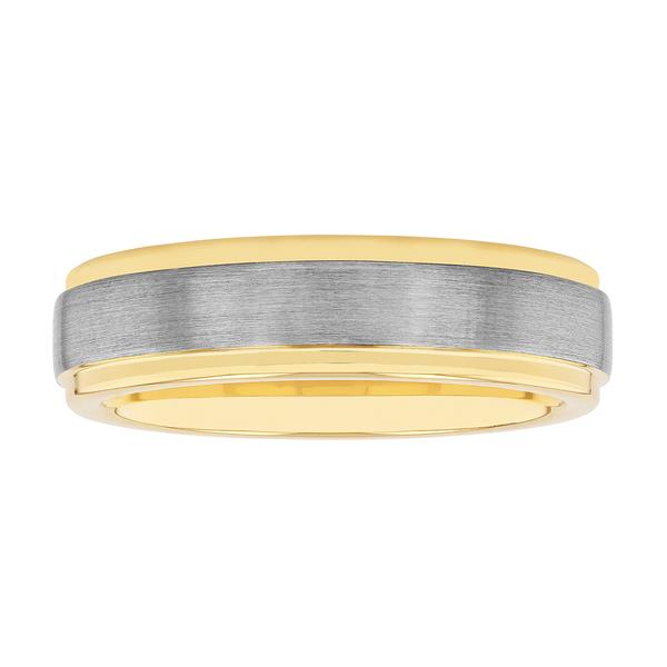 Mens Gentlemens Classics(tm) Two-Tone Tungsten Ring