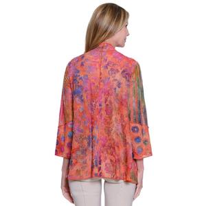Womens Ali Miles 3/4 Dolman Sleeve Graffiti Knit Kimono alternate view