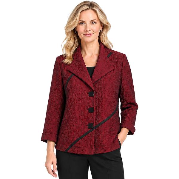 Womens Ali Miles Textured Button Front Structured Jacket