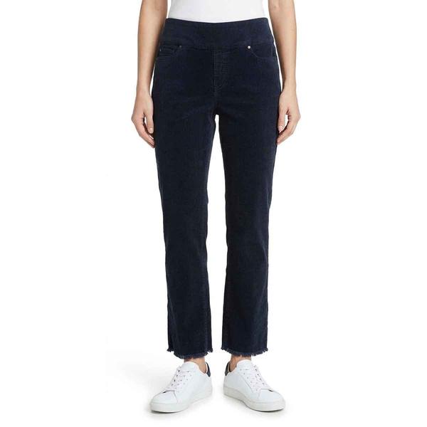 Womens Multiples Mid Rise Corduroy Ankle Fray Hem Jeans
