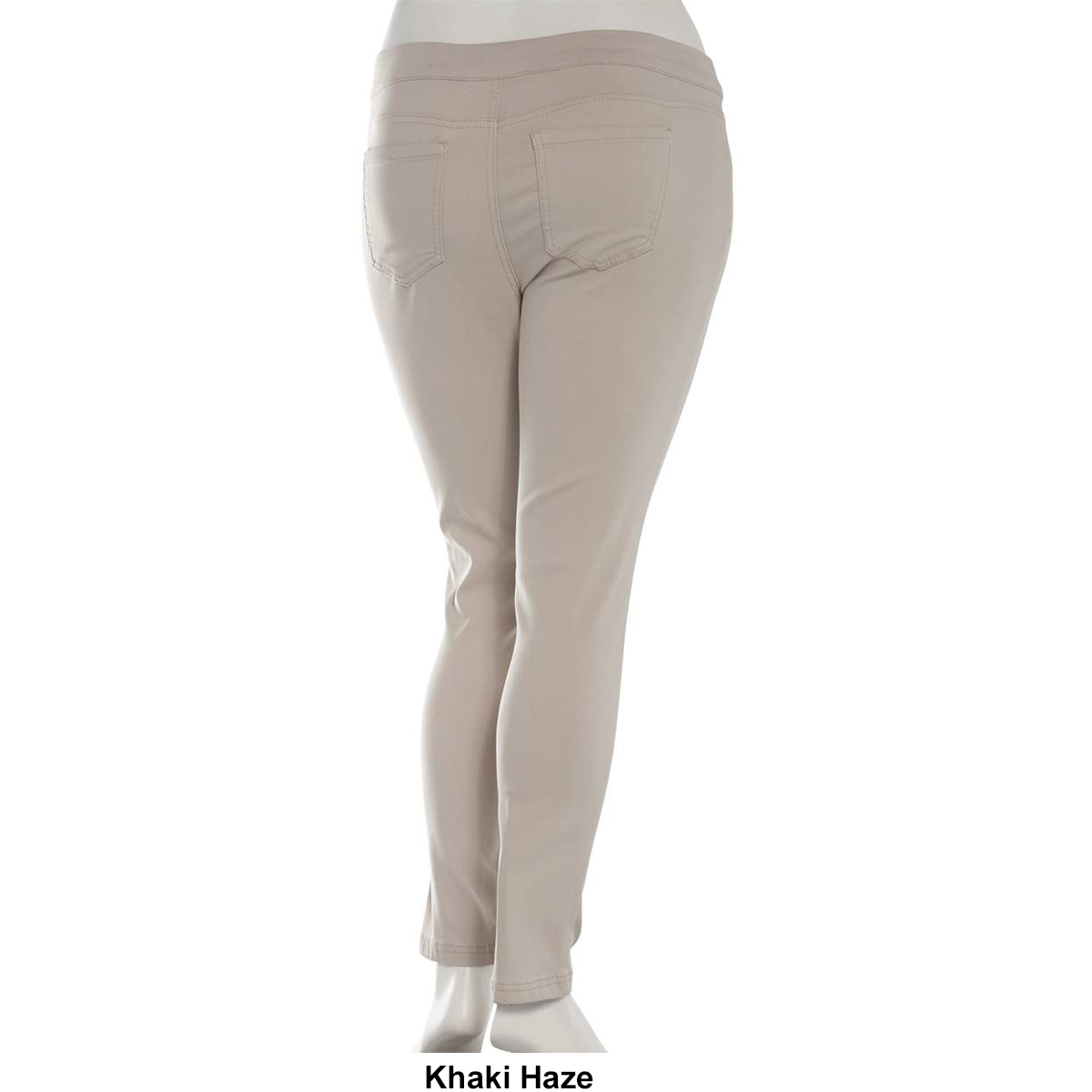 Plus Size Erika Joey Pull On Solid Twill Pants