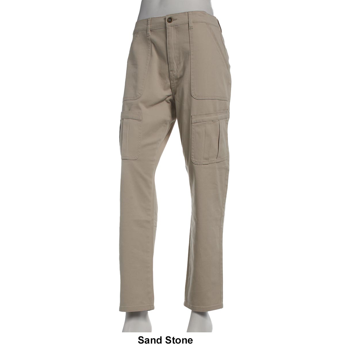 Petites Da-sh Twill Solid Cargo Pocket Pants