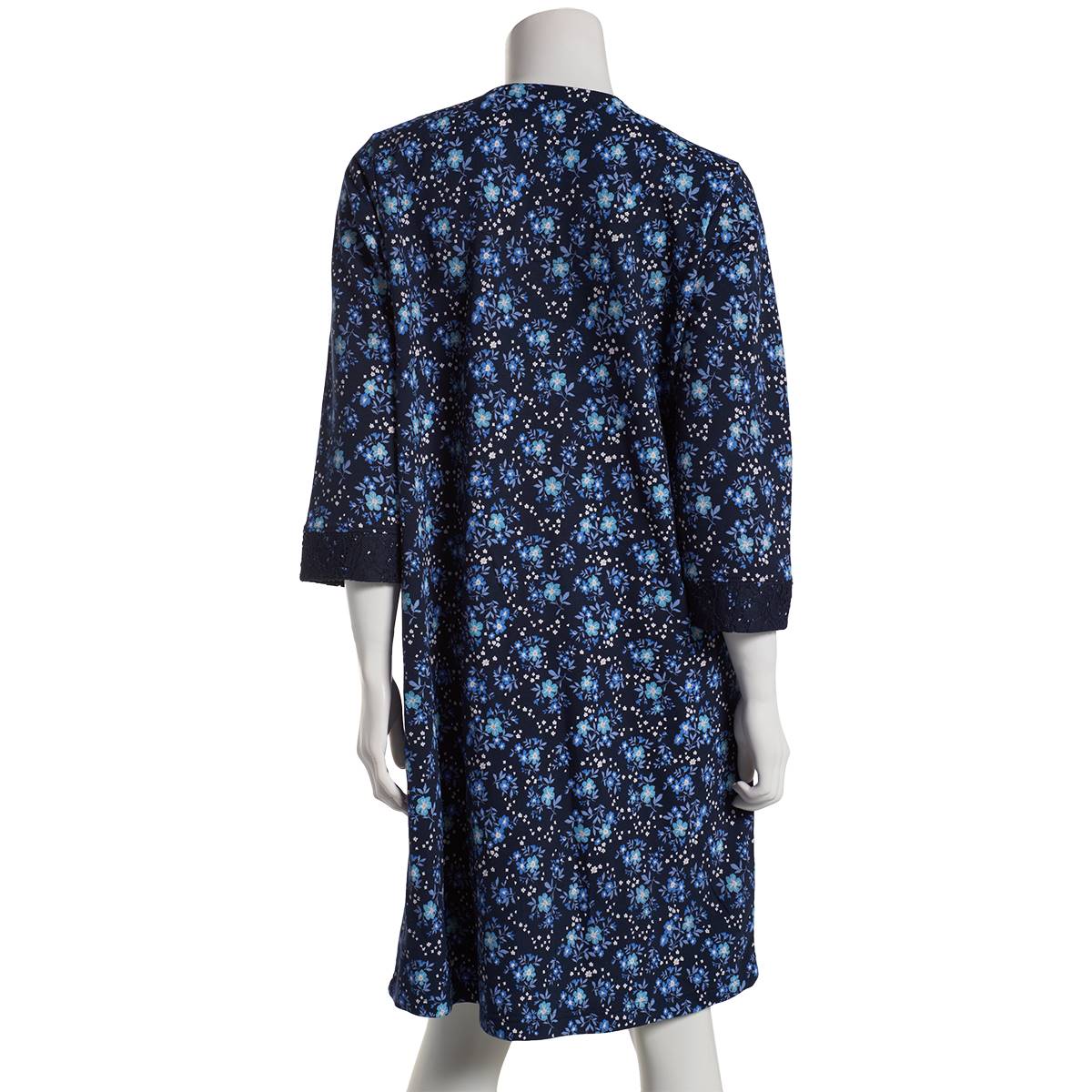 Womens Peace Love & Dreams Floral Elbow Sleeve 39 Zip Robe