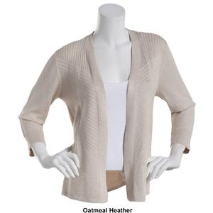 Womens 89th & Madison 3/4 Sleeve Straight Hem Cardigan alternate view
