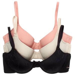 Womens Danskin 3pk Nylon Underwire Bra DS6086-3PKJ
