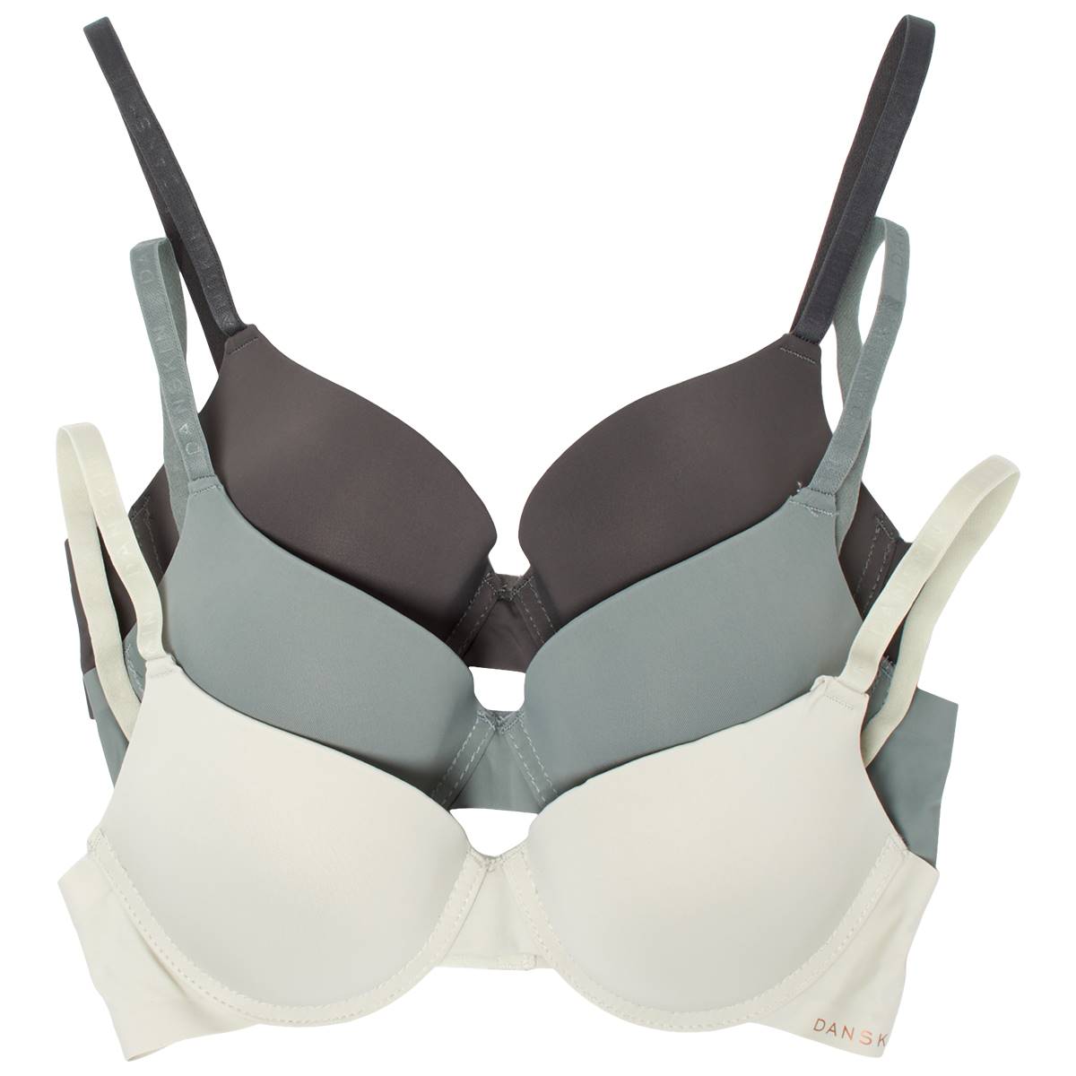 Womens Danskin 3pk. Bonded Micro Soft Lift Bras DS6401-3PKJ