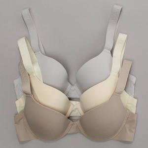 Womens Danskin 3pk. Ribbed Seamless Molded Bras - DS6677-3PKAE