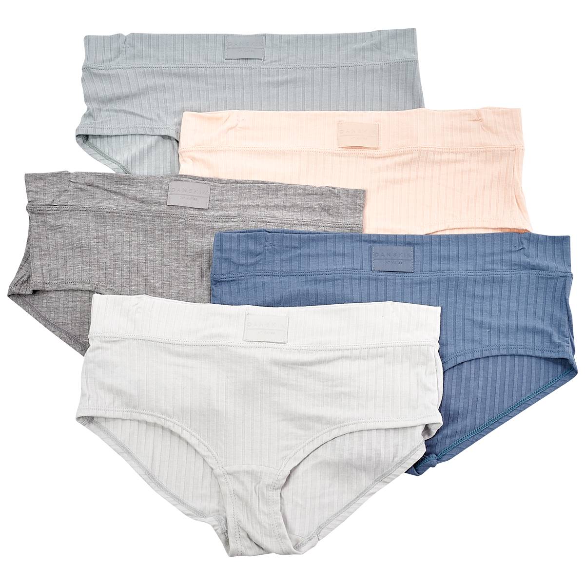 Womens Danskin 5pk. Ribbed Hipster Panties DS3309-5PKF