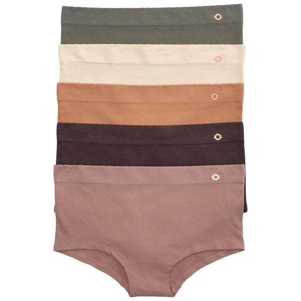 Womens Danskin 5pk Seamless Hipster Panties w/ Rib DS3623-5PKAC