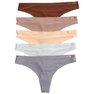 Womens Danskin 5pk. Thong Panties w/ Rose Gold Logo - DS7683-5PKC