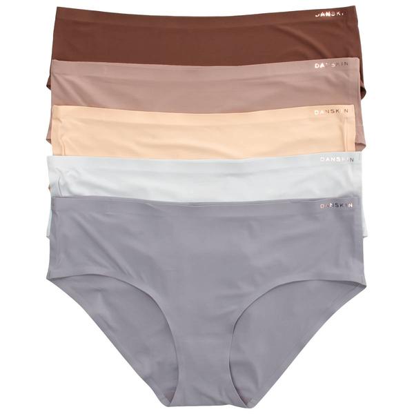 Womens Danskin 5pk Band Hipster Panties w/ Logo DS7706-5PKH alternate view