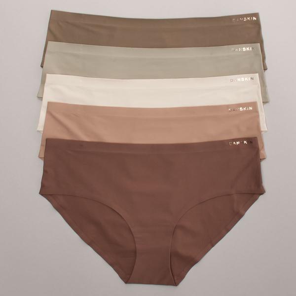 Womens Danskin Laser Bonded Edge Leg Hipster Panties-DS9151-5PKAQ