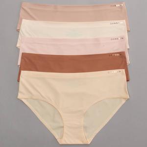 Womens Danskin 5pk. Metal Logo Hipster Panties - DS9151-5PKW