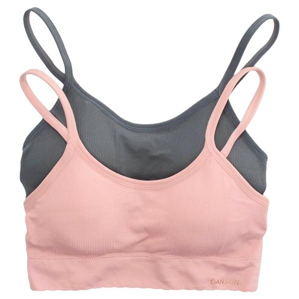 Womens Danskin 2pk. Seamless Rib Bralettes -DS2987-2PKD alternate view