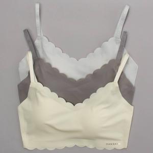 Womens Danskin 3pk. Laser Scallop Bralette - DS6328-3PKBE alternate view