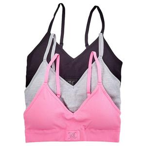 Womens Juicy Couture 3pk. Rib Seamless Bralettes - JC1458-3PKE