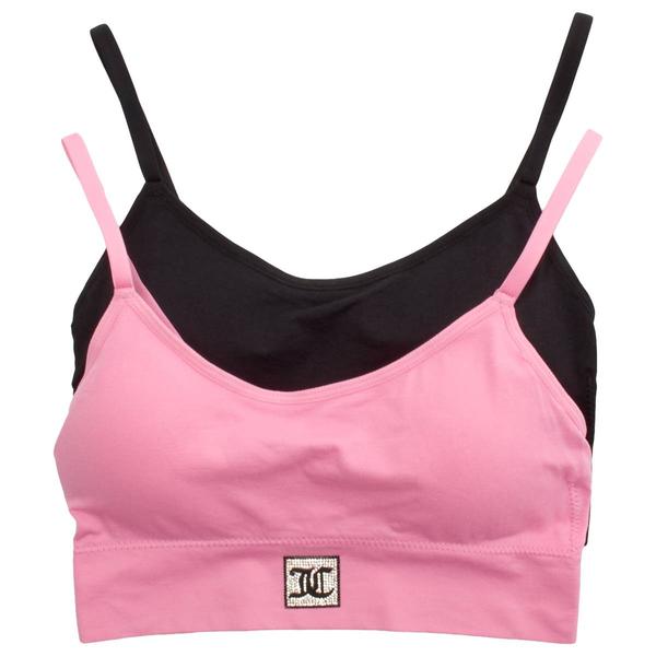Womens Juicy Couture 2pk. Bralettes - JC1601-2PKH