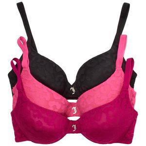 Juniors Juicy Couture 3pk. Leopard Push Up Bras - JC2549-3PKC