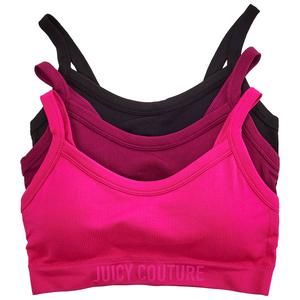 Juniors Juicy Couture 3pk. Logo Seamless Bralettes - JC3142-3PKM