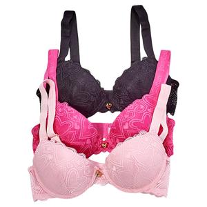 Womens Juicy Couture 3pk Push Up Bra with Charm - JC5416-3PKE alternate view