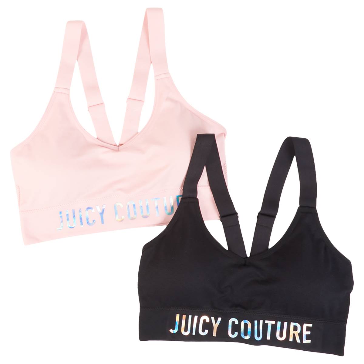 Juniors Juicy Couture 2pk. Seamless Logo Bralette JC6872-2PKC