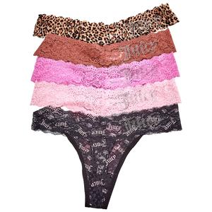 Womens Juicy Couture 5pk. Thong Panties - JC1027-5PKE