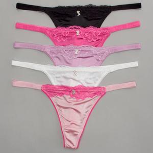 Womens Juicy Couture 5pk Lace Thong Panties JC1929-5PKC alternate view