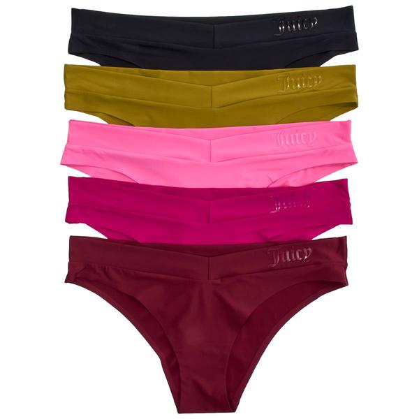 Juniors Juicy Couture 5pk. Solid Laser Bikini Panties-JC5530-5PKZ alternate view