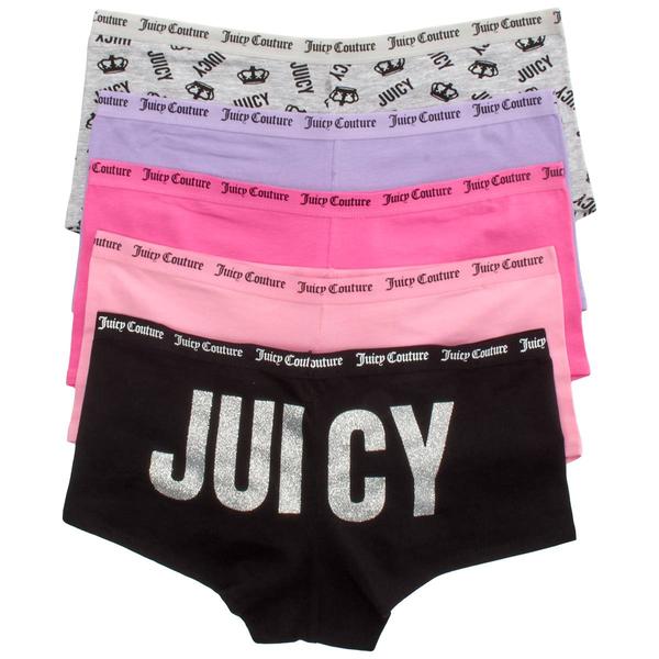Juniors Juicy Couture 5pk. Boyshort Panties - JC7530-5PKMI